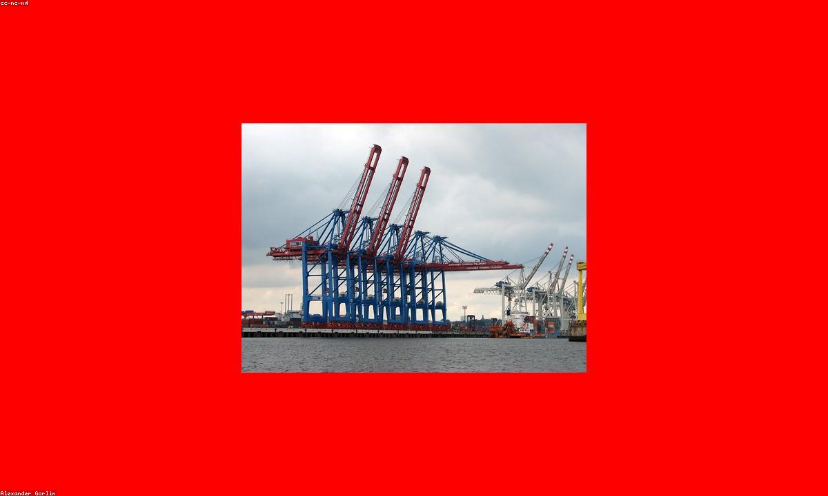 英国集装箱码头实景图